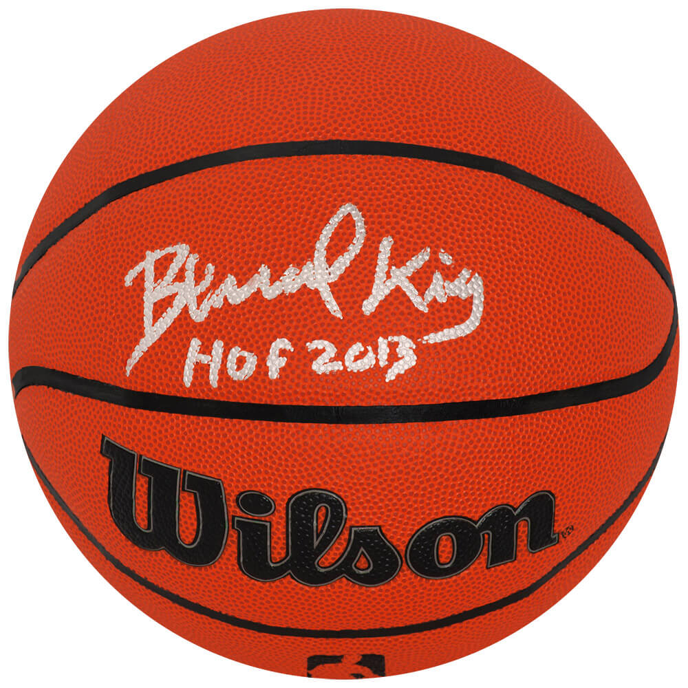 Bernard King Signed Wilson Indoor/Outdoor NBA Basketball w/HOF 2013 - KINBSK212 - Bernard King Signed Wilson Indoor/Outdoor NBA Basketball w/HOF 2013 product image