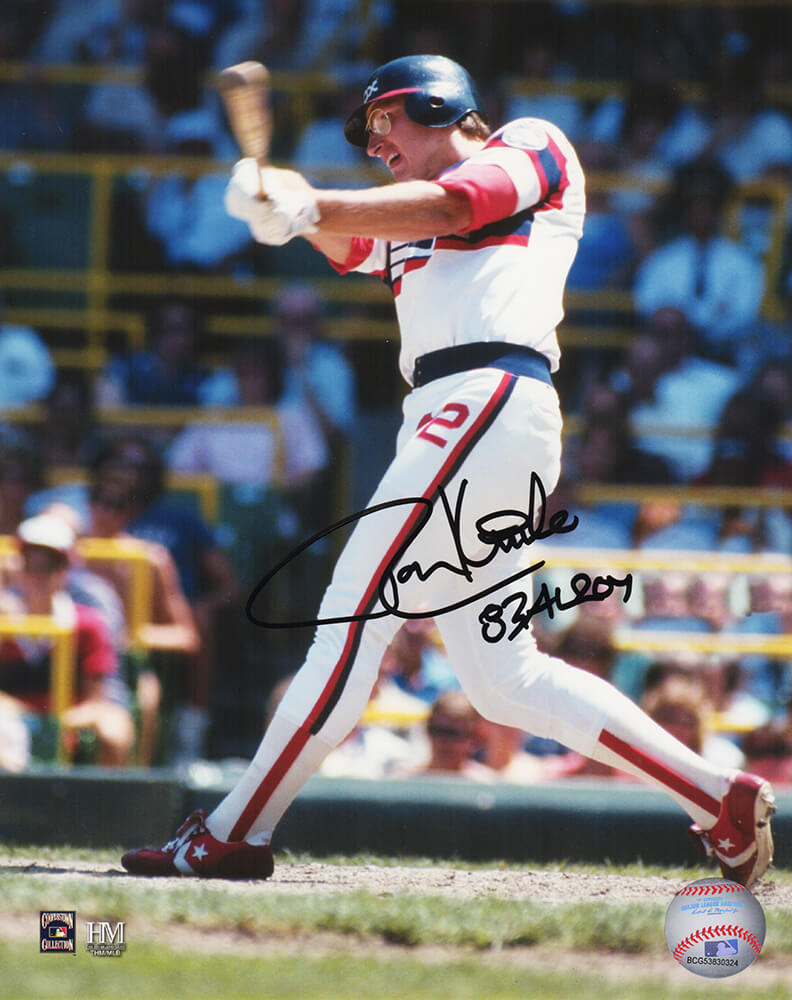 Ron Kittle Signed Chicago White Sox Batting Action 8x10 Photo w/83 AL ROY - KIT08P100 - Ron Kittle Signed Chicago White Sox Batting Action 8x10 Photo w/83 AL ROY product image