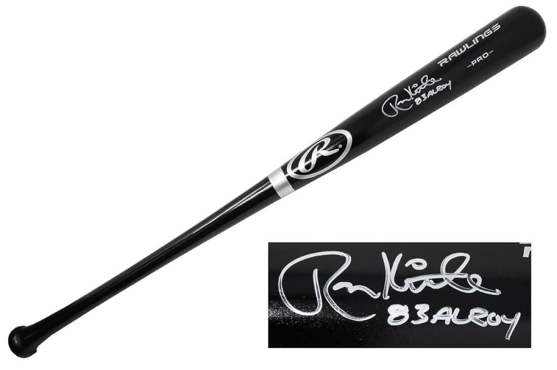 Ron Kittle Signed Rawlings Pro Black Baseball Bat w/83 AL ROY - KITBAT101 - Ron Kittle Signed Rawlings Pro Black Baseball Bat w/83 AL ROY product image
