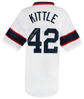 Ron Kittle Signed White 1980's Style Throwback Custom Baseball Jersey w/83 AL ROY - KITJRY100 - Ron Kittle Signed White 1980's Style Throwback Custom Baseball Jersey w/83 AL ROY product image