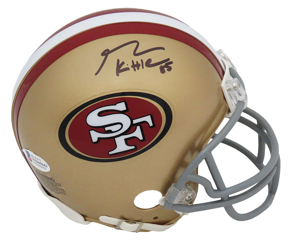 George Kittle Signed San Francisco 49ers Riddell Mini Helmet (Beckett) - KITMIN300 - George Kittle Signed San Francisco 49ers Riddell Mini Helmet (Beckett) product image