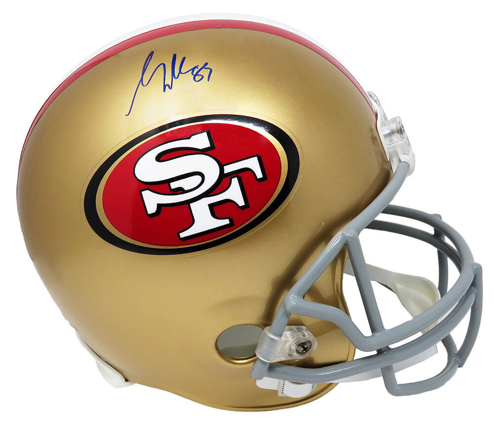 George Kittle Signed San Francisco 49ers Riddell Full Size Replica Helmet - KITREP300 - George Kittle Signed San Francisco 49ers Riddell Full Size Replica Helmet product image