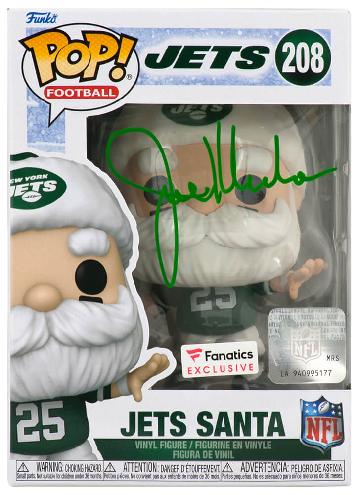 Joe Klecko Signed New York Jets 'SANTA' Funko Pop Doll #208 - KLEFUN300 - Joe Klecko Signed New York Jets 'SANTA' Funko Pop Doll #208 product image