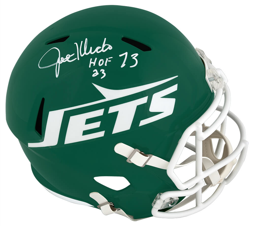 Joe Klecko Signed New York Jets Green Throwback Riddell Full Size Speed Replica Helmet w/HOF'23 - KLEREP300 - Joe Klecko Signed New York Jets Green Throwback Riddell Full Size Speed Replica Helmet w/HOF'23 product image