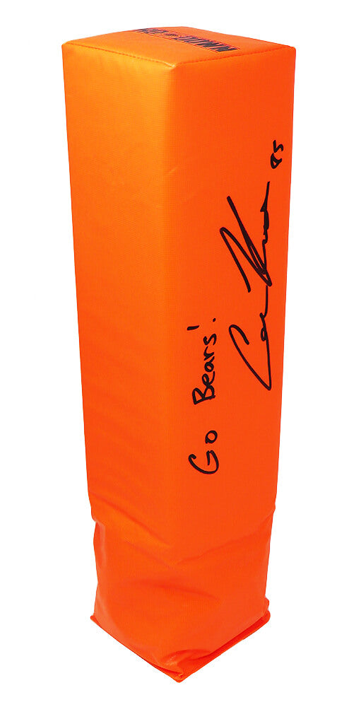 Cole Kmet Signed Orange Endzone Football Pylon w/Go Bears - KMEPYL300 - Cole Kmet Signed Orange Endzone Football Pylon w/Go Bears product image
