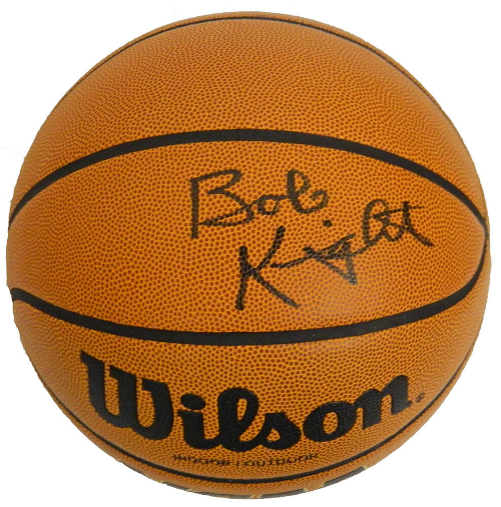 Bobby Knight Signed Wilson NCAA Basketball - PSA - KNIBSK202 - Bobby Knight Signed Wilson NCAA Basketball - PSA product image