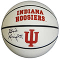Bobby Knight Signed Indiana Hoosiers White College Logo Basketball - KNIBSK210 - Bobby Knight Signed Indiana Hoosiers White College Logo Basketball product image