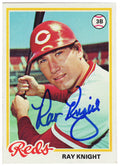 Ray Knight Signed Cincinnati Reds 1978 Topps Rookie Baseball Card #674 - KNICAR100 - Ray Knight Signed Cincinnati Reds 1978 Topps Rookie Baseball Card #674 product image
