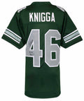 Noah Knigga Signed Green Custom College Football Jersey w/Knigga Please - KNIJRY302 - Noah Knigga Signed Green Custom College Football Jersey w/Knigga Please product image