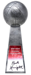 Bobby Knight Signed Basketball Champion 14 Inch Replica Silver Trophy - KNITRO200 - Bobby Knight Signed Basketball Champion 14 Inch Replica Silver Trophy product image