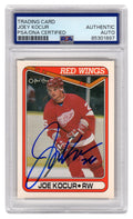Joe Kocur Signed Detroit Red Wings 1990-91 O-Pee-Chee Hockey Trading Card #550 - (PSA Encapsulated) - KOCCAR401 - Joe Kocur Signed Detroit Red Wings 1990-91 O-Pee-Chee Hockey Trading Card #550 - (PSA Encapsulated) product image