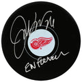 Joe Kocur Signed Detroit Red Wings Logo Hockey Puck w/Enforcer - KOCPUC400 - Joe Kocur Signed Detroit Red Wings Logo Hockey Puck w/Enforcer product image