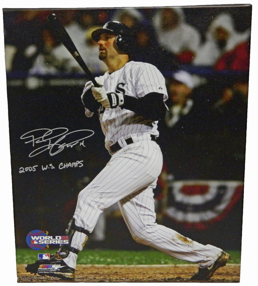 Paul Konerko Signed Chicago White Sox 2005 World Series Game 2 Grand Slam 20x24 Canvas w/2005 WS Champs - KONCAN100 - Paul Konerko Signed Chicago White Sox 2005 World Series Game 2 Grand Slam 20x24 Canvas w/2005 WS Champs product image