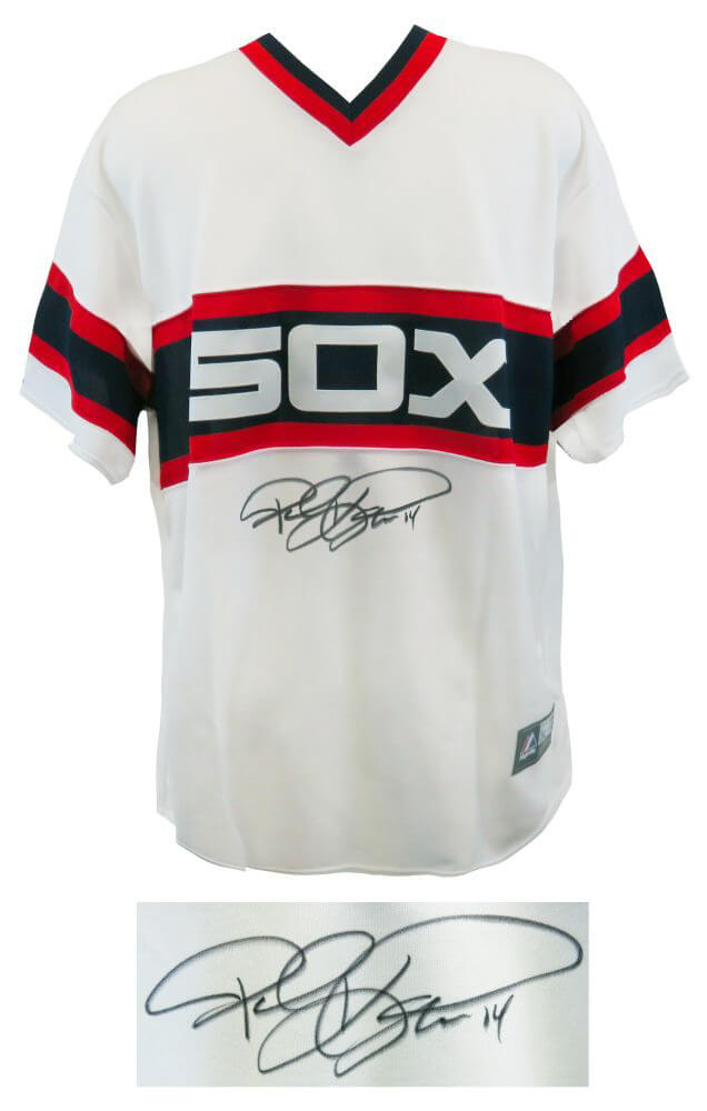 Paul Konerko Signed Chicago White Sox White Throwback Majestic Replica Baseball Jersey - KONJRY104 - Paul Konerko Signed Chicago White Sox White Throwback Majestic Replica Baseball Jersey product image