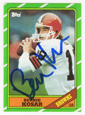 Bernie Kosar Signed Cleveland Browns 1986 Topps Rookie Football Trading Card #187 - KOSCAR300 - Bernie Kosar Signed Cleveland Browns 1986 Topps Rookie Football Trading Card #187 product image