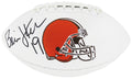Bernie Kosar Signed Jarden Cleveland Browns Logo White Panel Football - KOSFTB301 - Bernie Kosar Signed Jarden Cleveland Browns Logo White Panel Football product image