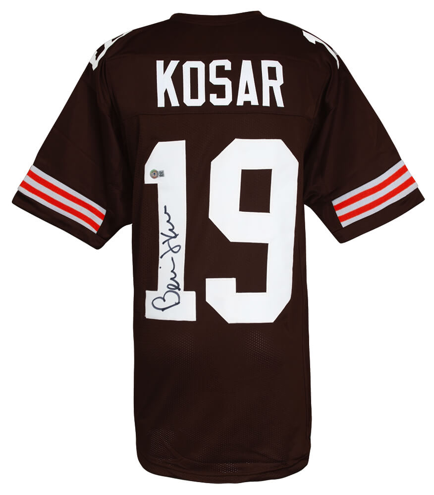 Bernie Kosar Signed Brown Custom Football Jersey - (Beckett) - KOSJRY301 - Bernie Kosar Signed Brown Custom Football Jersey - (Beckett) product image