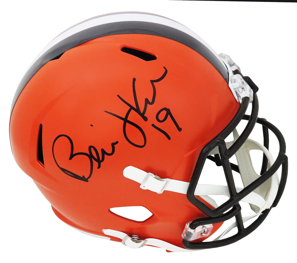 Bernie Kosar Signed Cleveland Browns Riddell Full Size Speed Replica Helmet - KOSREP300 - Bernie Kosar Signed Cleveland Browns Riddell Full Size Speed Replica Helmet product image