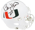 Bernie Kosar Signed Miami Hurricanes White Riddell Full Size Speed Replica Helmet - KOSREP303 - Bernie Kosar Signed Miami Hurricanes White Riddell Full Size Speed Replica Helmet product image