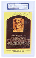 Sandy Koufax Signed National Baseball Hall of Fame Plaque Card - (PSA Encapsulated) - KOUCAR100 - Sandy Koufax Signed National Baseball Hall of Fame Plaque Card - (PSA Encapsulated) product image