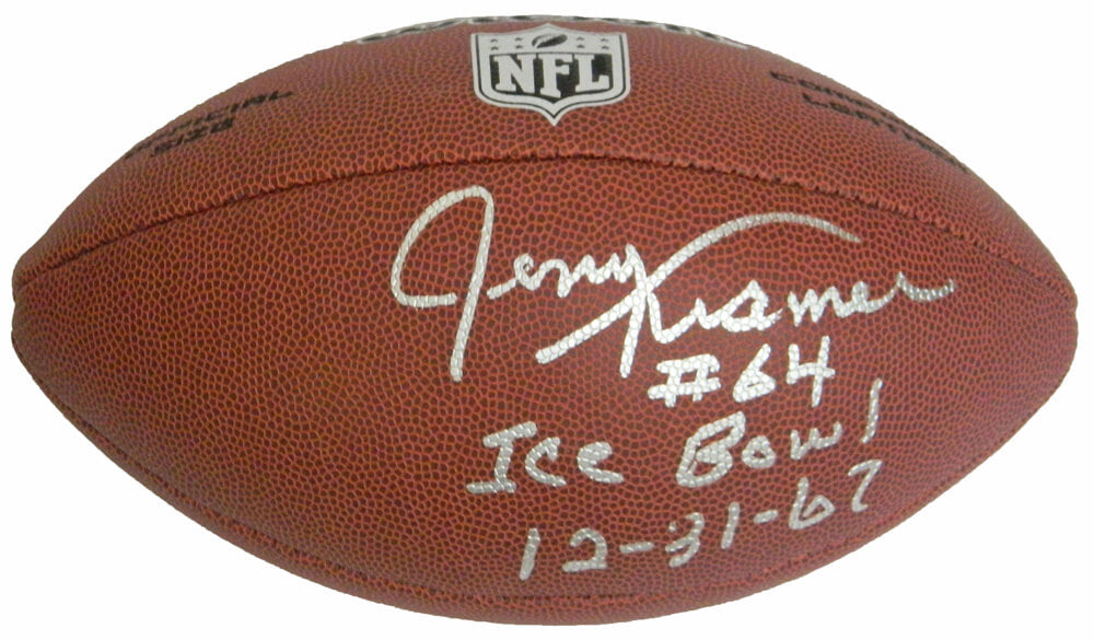 Jerry Kramer Signed Wilson Limited Full Size NFL Football w/Ice Bowl 12-31-67 - KRAFTB301 - Jerry Kramer Signed Wilson Limited Full Size NFL Football w/Ice Bowl 12-31-67 product image