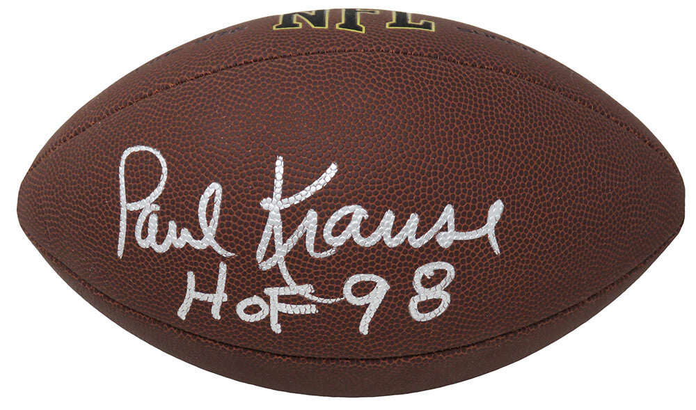 Paul Krause Signed Wilson Super Grip Full Size NFL Football w/HOF'98 - KRAFTB310 - Paul Krause Signed Wilson Super Grip Full Size NFL Football w/HOF'98 product image