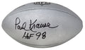 Paul Krause Signed Wilson Duke Silver Metallic NFL Full Size Replica Football w/HOF'98 - KRAFTB312 - Paul Krause Signed Wilson Duke Silver Metallic NFL Full Size Replica Football w/HOF'98 product image