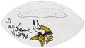 Paul Krause Signed Minnesota Vikings Wilson White Logo Football w/HOF'98 - KRAFTB313 - Paul Krause Signed Minnesota Vikings Wilson White Logo Football w/HOF'98 product image