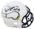 Paul Krause Signed Minnesota Vikings Flat White Matte Riddell Speed Mini Helmet w/HOF'98 - KRAMIN312 - Paul Krause Signed Minnesota Vikings Flat White Matte Riddell Speed Mini Helmet w/HOF'98 product image