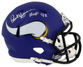 Paul Krause Signed Minnesota Vikings Riddell Speed Mini Helmet w/HOF'98 - KRAMIN317 - Paul Krause Signed Minnesota Vikings Riddell Speed Mini Helmet w/HOF'98 product image