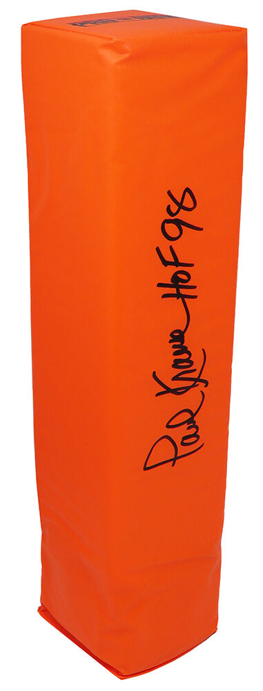 Paul Krause Signed Orange Football Endzone Pylon w/HOF'98 - KRAPYL300 - Paul Krause Signed Orange Football Endzone Pylon w/HOF'98 product image