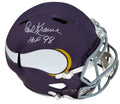 Paul Krause Signed Minnesota Vikings Throwback Riddell Full Size Speed Replica Helmet w/HOF'98 - KRAREP313 - Paul Krause Signed Minnesota Vikings Throwback Riddell Full Size Speed Replica Helmet w/HOF'98 product image