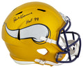 Paul Krause Signed Minnesota Vikings FLASH Riddell Full Size Speed Replica Helmet w/HOF'98 - KRAREP316 - Paul Krause Signed Minnesota Vikings FLASH Riddell Full Size Speed Replica Helmet w/HOF'98 product image