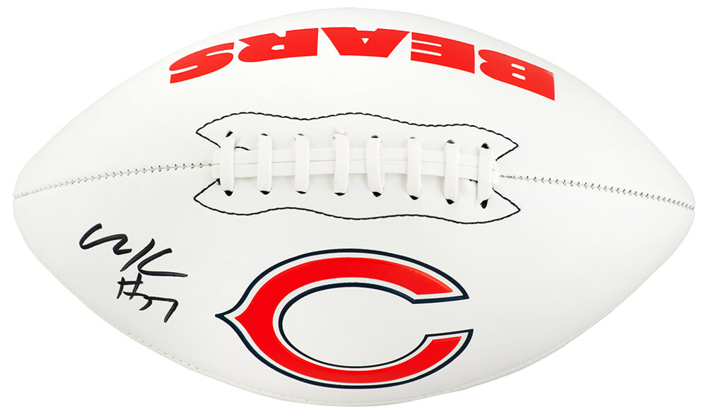 Olin Kreutz Signed Chicago Bears Franklin White Logo Football - KREFTB301 - Olin Kreutz Signed Chicago Bears Franklin White Logo Football product image