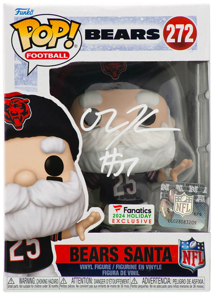 Olin Kreutz Signed Chicago Bears SANTA Funko Pop Doll #272 - KREFUN300 - Olin Kreutz Signed Chicago Bears SANTA Funko Pop Doll #272 product image