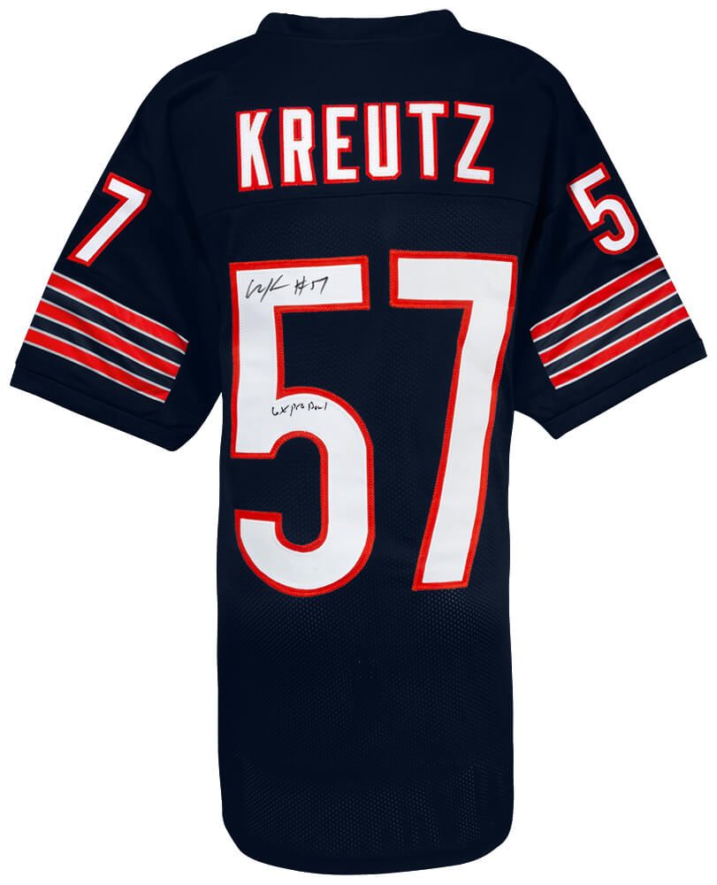Olin Kreutz Signed Navy Custom Football Jersey w/6x Pro Bowl - KREJRY311 - Olin Kreutz Signed Navy Custom Football Jersey w/6x Pro Bowl product image