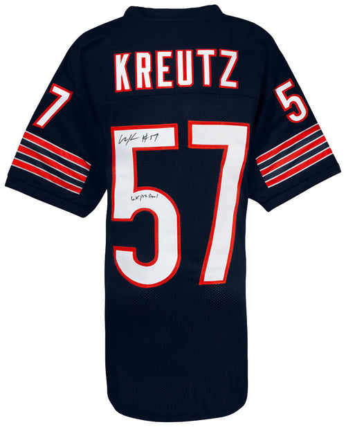 Olin Kreutz Signed Navy Custom Football Jersey w/6x Pro Bowl - KREJRY311 - Olin Kreutz Signed Navy Custom Football Jersey w/6x Pro Bowl product image