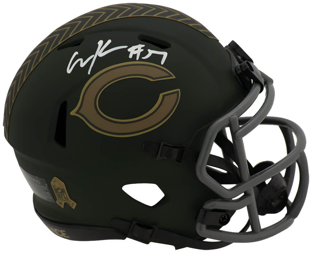 Olin Kreutz Signed Chicago Bears 2025 SALUTE Riddell Speed Mini Helmet - KREMIN301 - Olin Kreutz Signed Chicago Bears 2025 SALUTE Riddell Speed Mini Helmet product image