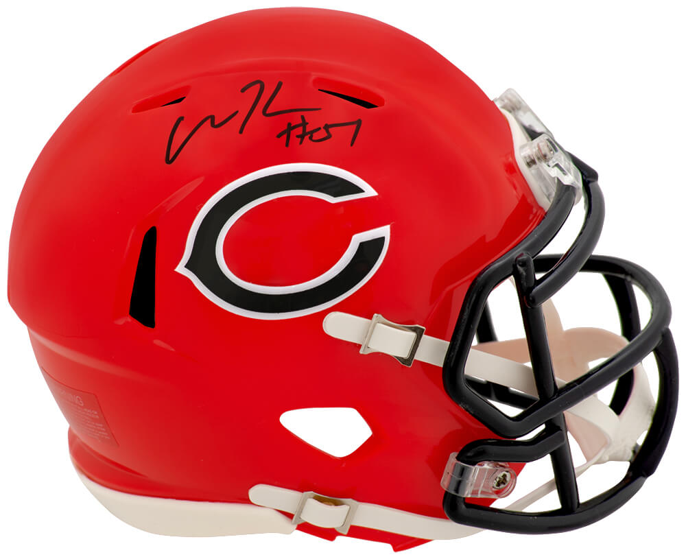 Olin Kreutz Signed Chicago Bears 2022 Alternate Orange Riddell Speed Mini Helmet - KREMIN303 - Olin Kreutz Signed Chicago Bears 2022 Alternate Orange Riddell Speed Mini Helmet product image