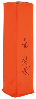 Olin Kreutz Signed BSN Orange Football Endzone Pylon - KREPYL300 - Olin Kreutz Signed BSN Orange Football Endzone Pylon product image