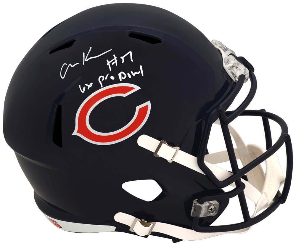 Olin Kreutz Signed Chicago Bears Riddell Full Size Speed Replica Helmet w/6x Pro Bowl - KREREP310 - Olin Kreutz Signed Chicago Bears Riddell Full Size Speed Replica Helmet w/6x Pro Bowl product image