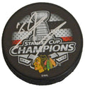 Marcus Kruger Signed Chicago Blackhawks 2015 Stanley Cup Champs Logo Hockey Puck - KRUPUC400 - Marcus Kruger Signed Chicago Blackhawks 2015 Stanley Cup Champs Logo Hockey Puck product image