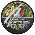 Marcus Kruger Signed Chicago Blackhawks 2013 Stanley Cup Champs Logo Hockey Puck - KRUPUC401 - Marcus Kruger Signed Chicago Blackhawks 2013 Stanley Cup Champs Logo Hockey Puck product image