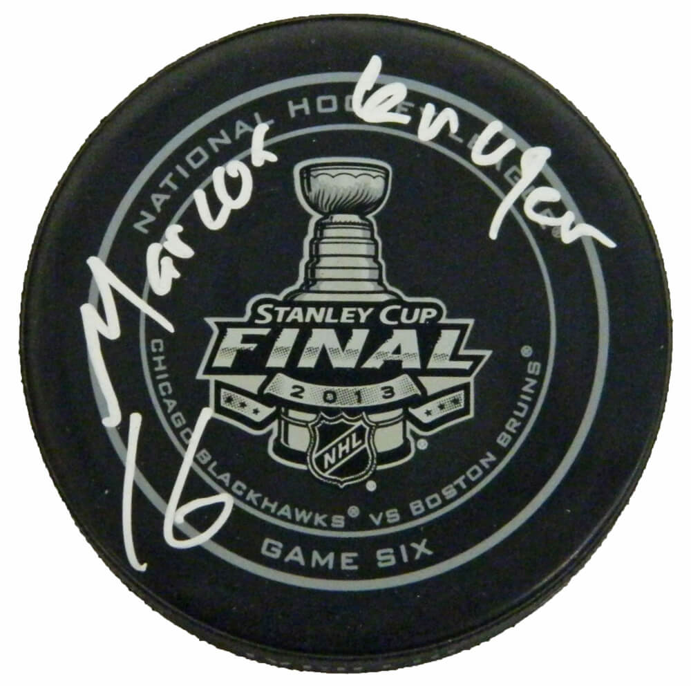 Marcus Kruger Signed (Full Name) Official 2013 Stanley Cup Finals Game Six Hockey Puck - KRUPUC403 - Marcus Kruger Signed (Full Name) Official 2013 Stanley Cup Finals Game Six Hockey Puck product image