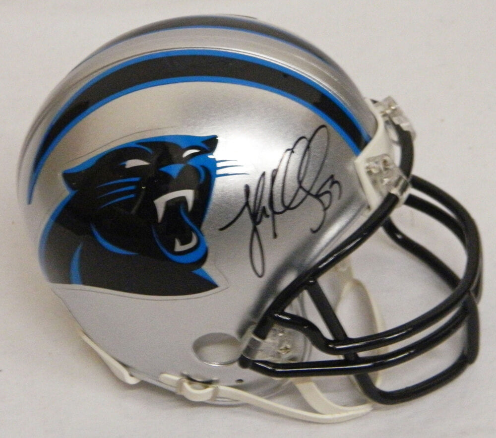 Luke Kuechly Signed Carolina Panthers Riddell Mini Helmet - KUEMIN300 - Luke Kuechly Signed Carolina Panthers Riddell Mini Helmet product image