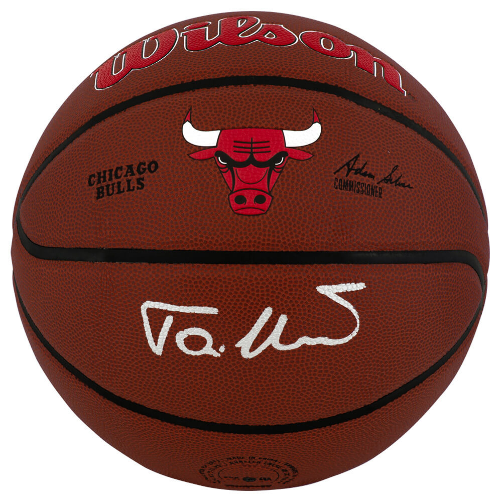 Toni Kukoc Signed Chicago Bulls Logo Wilson Alliance NBA Basketball - KUKBSK207 - Toni Kukoc Signed Chicago Bulls Logo Wilson Alliance NBA Basketball product image