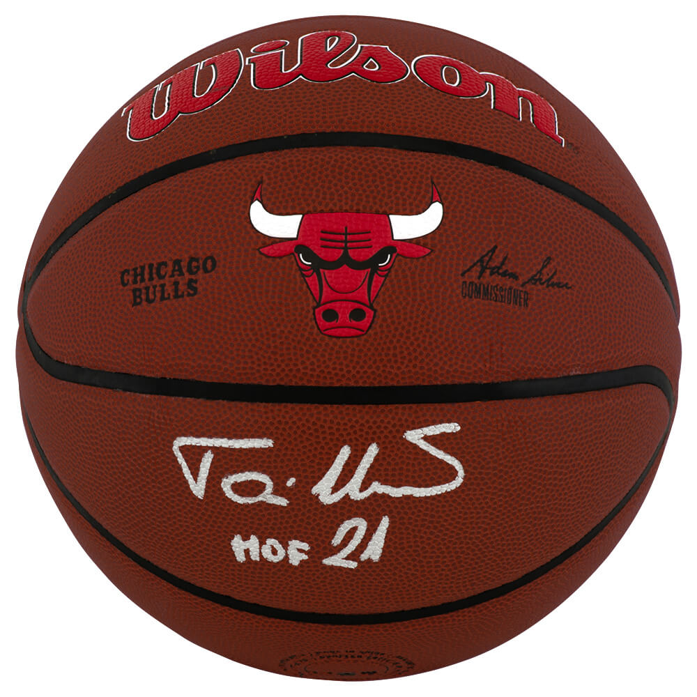 Toni Kukoc Signed Chicago Bulls Logo Wilson Alliance NBA Basketball w/HOF'21 - KUKBSK208 - Toni Kukoc Signed Chicago Bulls Logo Wilson Alliance NBA Basketball w/HOF'21 product image