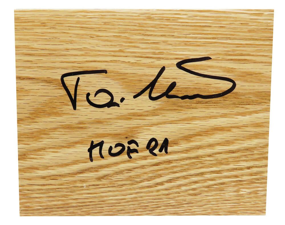 Toni Kukoc Signed 5x6 Floor Piece w/HOF'21 - KUKFLO200 - Toni Kukoc Signed 5x6 Floor Piece w/HOF'21 product image