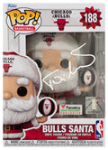 Toni Kukoc Signed Chicago Bulls SANTA Funko Pop Doll #188 - KUKFUN201 - Toni Kukoc Signed Chicago Bulls SANTA Funko Pop Doll #188 product image