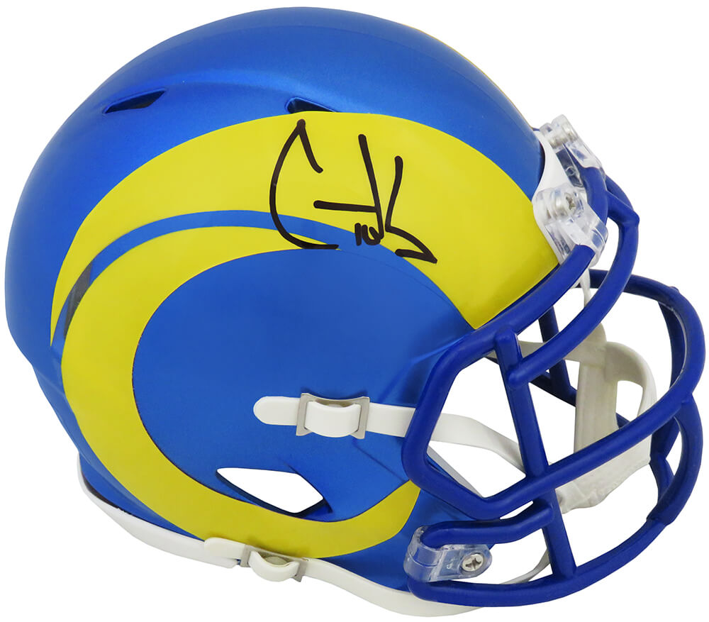 Cooper Kupp Signed Los Angeles Rams Riddell Speed Mini Helmet (Fanatics) - KUPMIN300 - Cooper Kupp Signed Los Angeles Rams Riddell Speed Mini Helmet (Fanatics) product image